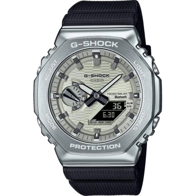 Casio G-Shock GBM-2100A-8BER Мъжки часовник- Сив, Bluetooth, Слънчева енергия, GPS Flight Log, Neo-Retro, 200м