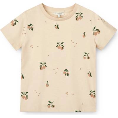 LIEWOOD Детска тениска LIEWOOD Kid's Apia Printed Shortsleeve T-Shirt - Peach / Sea Shell - размер 74-80 (EU) (704-5717-0116)