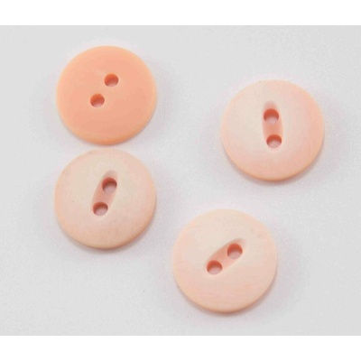Dierkový gombík - svetlý marhuľový melírovaný - priemer 1,5 cm