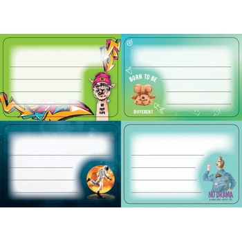 DEIS Етикети за тетрадка Deis, оп. 400 броя, №2 / 2025 (01634-А-№2 / 2025)