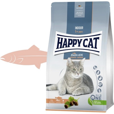 Happy cat Fit & Well Indoor Adult Losos 1,4 kg