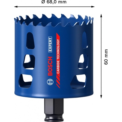 Vrtací korunka - děrovka na tvrdé materiály Bosch EXPERT Tough Material - 68x60mm (2608900433)