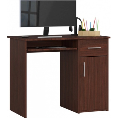 Ak furniture Volně stojící psací stůl Pin 90 cm wenge