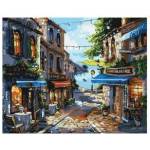 Ideyka painting by numbers Seaside restaurants KHO3652 40x50 AP0025