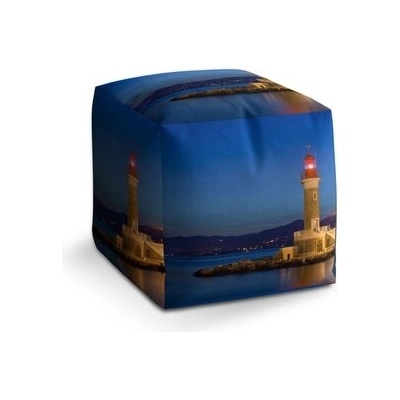 Sablio Taburet Cube Noční maják: 40x40x40 cm