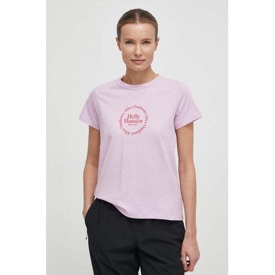 Helly Hansen Памучна тениска Helly Hansen в розово (54080)