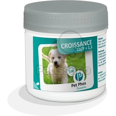 Pet Phos Pet Phos® Growth Ca/P=1, 3 Dog ароматизирани таблетки 100 бр