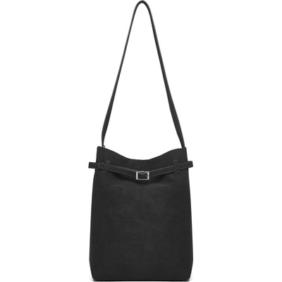 Miss Lulu Minimalistická vertikálna kabelka čierna