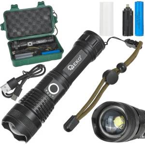 GEKO Тактическа LED фенер XHP50 15W 1800mAh 1500lm IPX8 63272 (G15122)