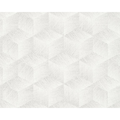 A.S.Création 385062 Vliesová grafická tapeta šedá bílá geometrický vroz rozměry 0,53 x 10,05 m