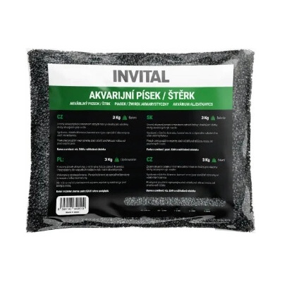 Invital piesok čierny 0,8-1,2 mm 3 kg