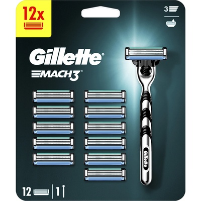 Gillette Mach3 + 12 ks hlavic