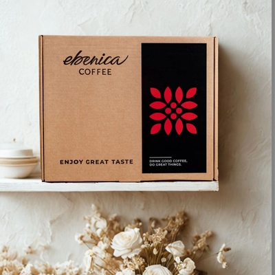Ebenica Darčeková krabička na kávu - 2x220g (anglický)