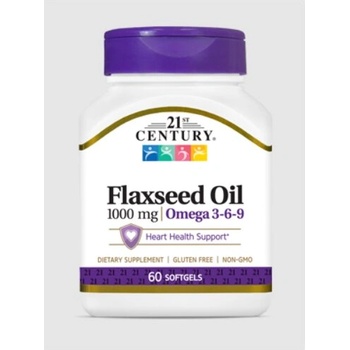 21st Century Омега 3 Масло от Ленено Семе 1000mg | 60 sgels (9145)