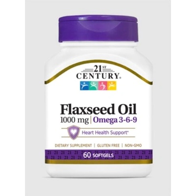21st Century Омега 3 Масло от Ленено Семе 1000mg | 60 sgels (9145)