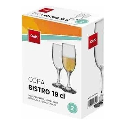 Cegeco Pohár na šampanské CoK Bistro 2 x 190 ml