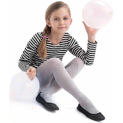 Knittex Detské vzorované pančuchy Brenda modrá