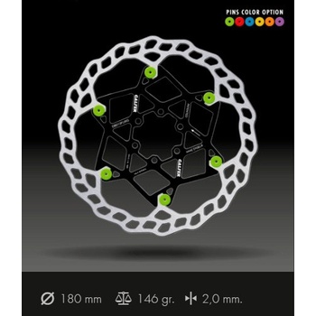 Galfer Floating Disc Wave 6 děr 180 mm oranžové čepy