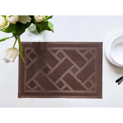 Jahu collections prostírání Deluxe Majda ornamenty hnědé 30x45cm – Zboží Dáma
