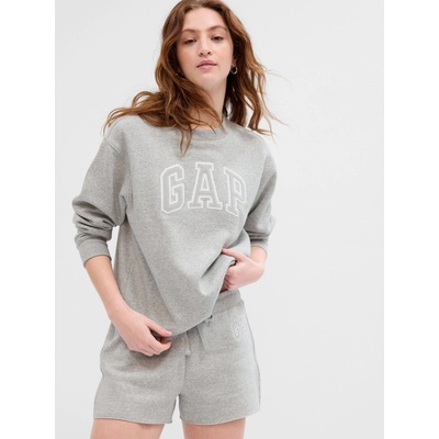 GAP Oversize mikina s logom sivá
