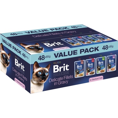 Brit Premium Cat by Nature Value Pack Sterilized 48 ks