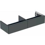 Geberit Стенен шкаф Geberit One с 2 чекмеджета, матово черен, 135 см (505.076.00.8)
