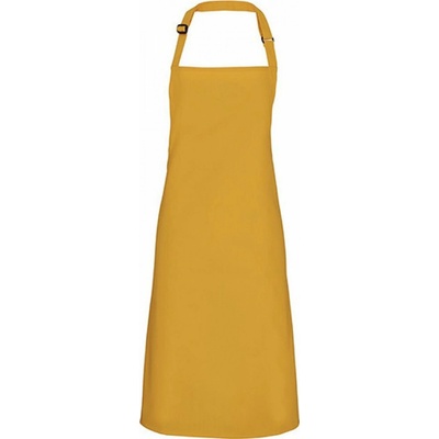 Premier Workwear Klasická zástěra hořčicová Pantone 7405 72x86cm PW150
