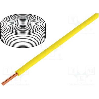 Donau 105-3 Vodič 0,2mm2 drát Cu PVC žlutá 60V 1x0,2mm2 10m