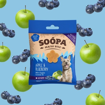 SOOPA Zdravé maškrty s jablkom a čučoriedkami 50 g 50 g
