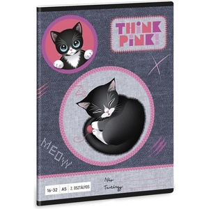 Ars Una Тетрадка с линийка ARS UNA A/5 32 страници 16-32 2. клас Think Pink 5519 53595195 (53595195)
