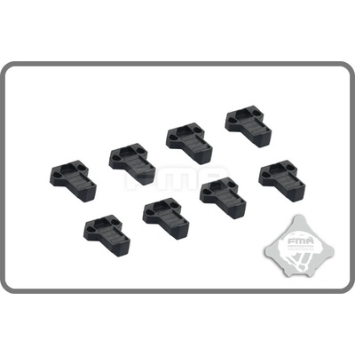 FMA zvětšená táhla Pull Tab 8 ks Černá