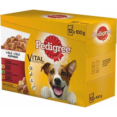 Pedigree Adult kuracie jahňacie hydinové hovädzie 12 x 100 g
