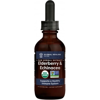 Global Healing RAW extrakt z echinacey a černého bezu 59,2 ml