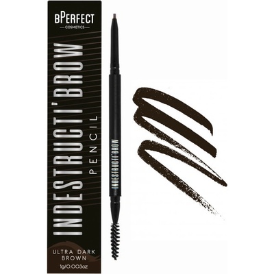 BPerfect Cosmetics Indestructi’Brow tužka na obočí IND008 Ultra Dark Brown 0,1 g