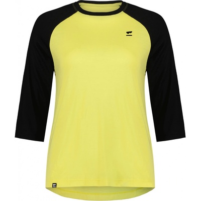 Mons Royale Tarn Merino Shift Raglan 3/4 black/limelight Dámský