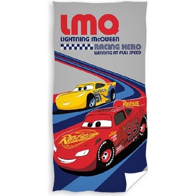 Carbotex Detská plážová osuška Disney Cars 70x140 cm