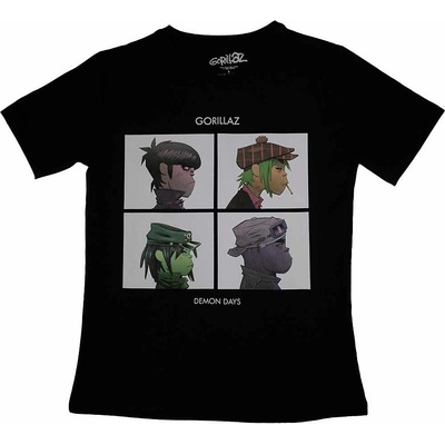 Gorillaz tričko Demon Days Black – Zboží Dáma