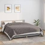vidaXL Утежнено одеяло сиво 220x260 см 11 кг плат (350784)