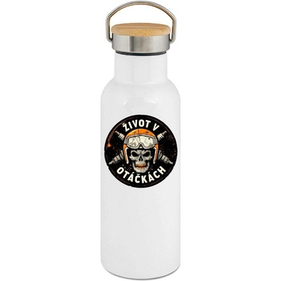 123TRIKO termoska Život v otáčkách, V1 500 ml motorka