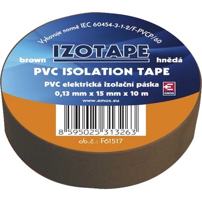 EMOS Izolačná páska PVC 15mm / 10m hnědá, 2001151070