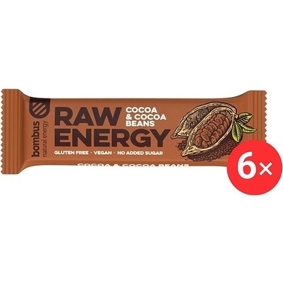 Bombus Raw Energy Cocoa&Cocoa beans 6 x 50 g