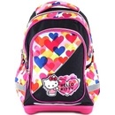 Školní batohy Target batoh Hello Kitty barevné srdíčka