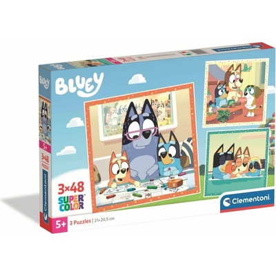 CLEMENTONI Bluey 3x48 dílků
