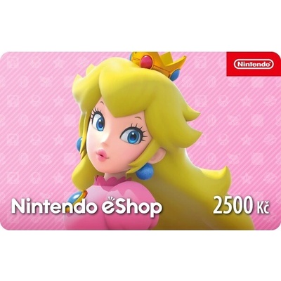Nintendo dárková karta 2500 Kč