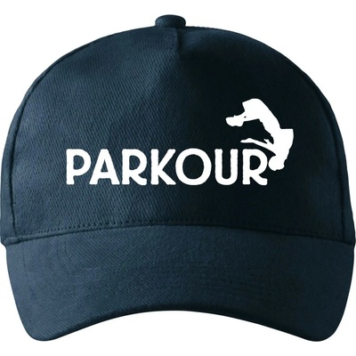 Parkour salto so zahnutým šiltom a mosaznou sponou Tmavomodrá takmer čierna