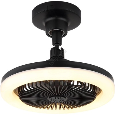 GLOBO 03680S - LED димируем таванен вентилатор LIDEA LED/20W/230V 3000-6500K черен+дистанционно управление (GL8895)