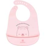 KikkaBoo Силиконов лигавник KikkaBoo - Bear with me, Pink (31303030042) - baby
