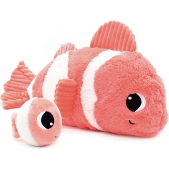 Les Ptipotos Плюшена риба Bigou оранжева - мама с бебе