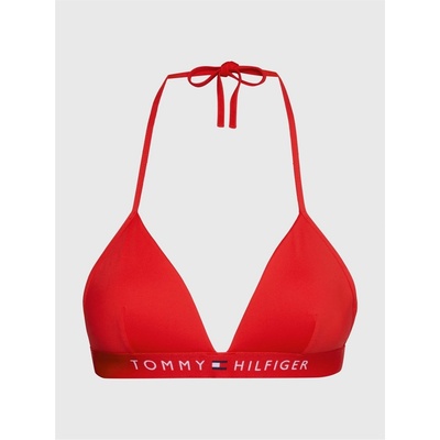 Tommy Hilfiger Горнище Tommy Hilfiger Fixed Triangle Bikini Top - Primary Red