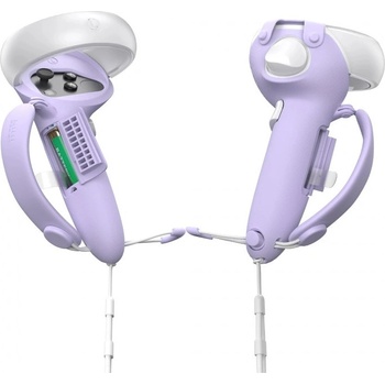 Image 1 of KIWI design Ръкохватки за контролер Kiwi Design - Oculus Quest 2 V3, лилави (Q1 PRO-3/HJT -368)